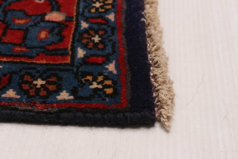 3'7" x 10'1" Vintage Hand-knotted Runner Rug Traditional Oriental Wool Carpet gallery