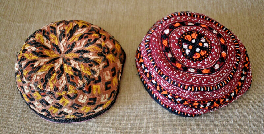 Fabulous Antique Rare Tribal Hat 7'' x 7'' Collector's Piece Hat Silk Embroidery