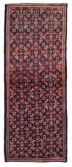 Vintage Hand-knotted Runner Rug 3’8″ x 9’1″ Traditional Oriental Wool Carpet