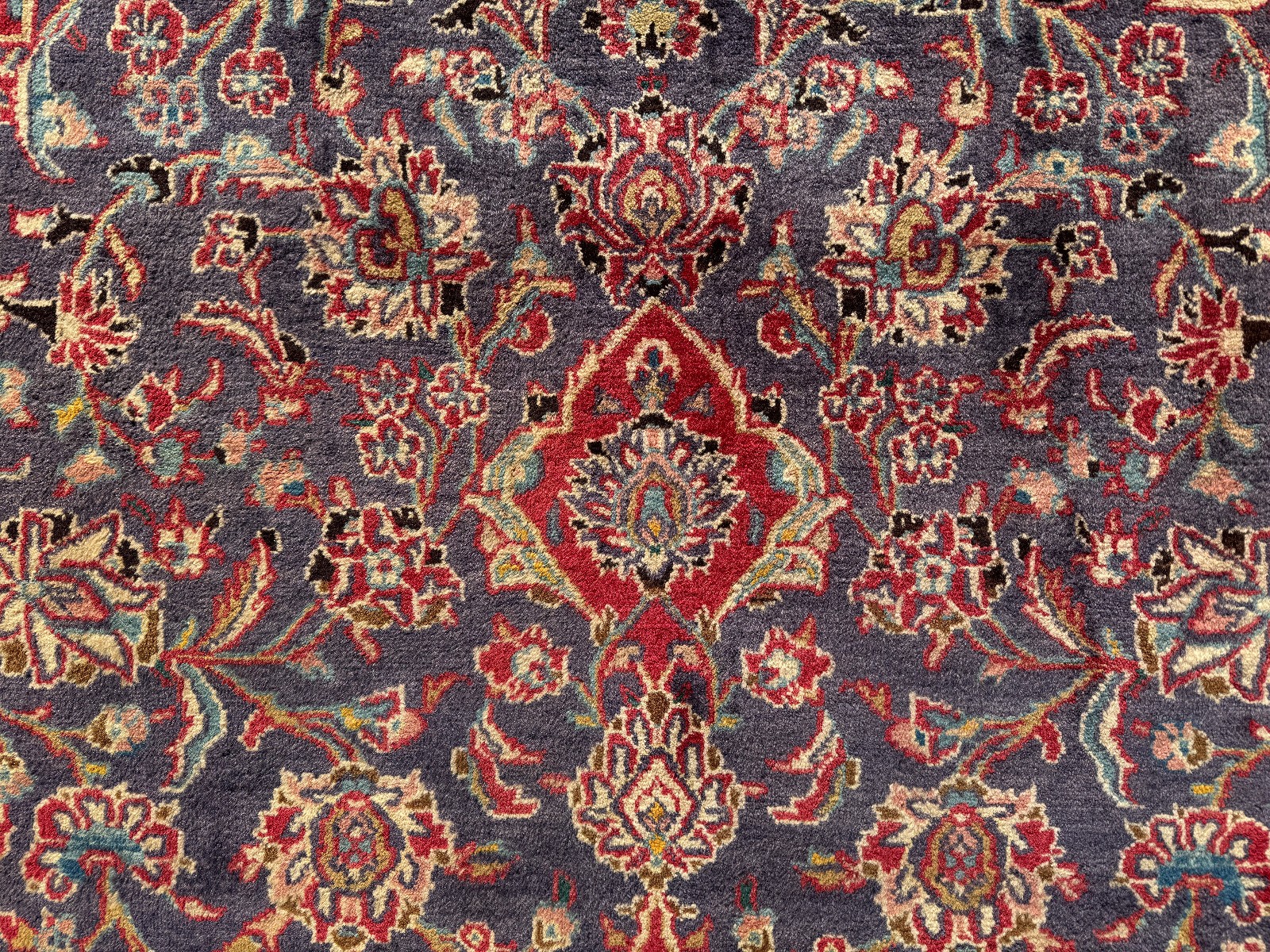 9x12 BLUE VINTAGE RUG HANDMADE FINE ORIENTAL HANDWOVEN navy purple red ANTIQUE gallery
