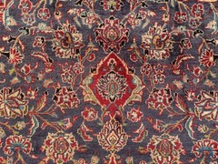 9×12 BLUE VINTAGE RUG HANDMADE FINE ORIENTAL HANDWOVEN navy purple red ANTIQUE