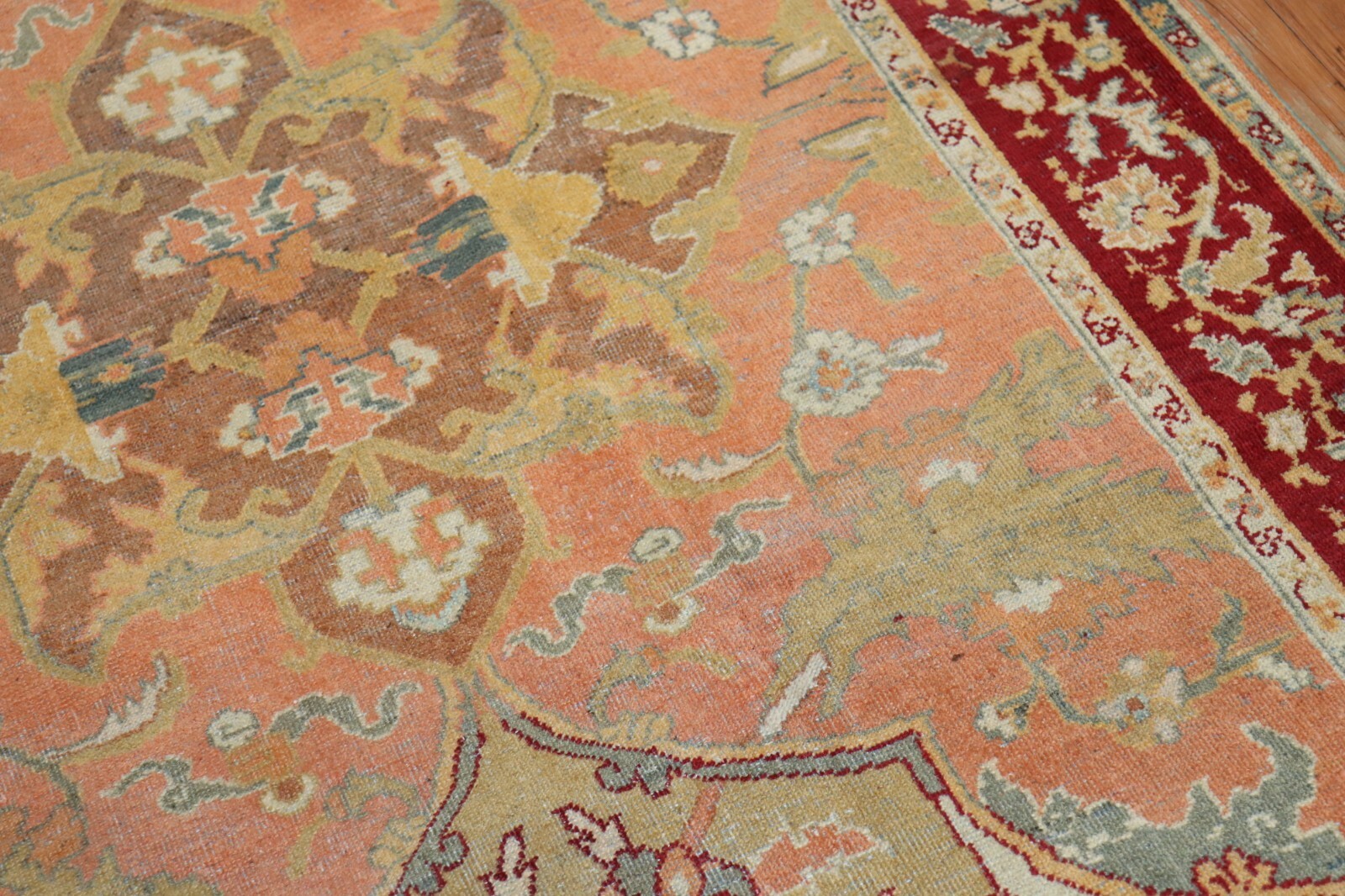 Antique Decorative Indian Amristar Agra Rug 4'9''x7'10'' gallery