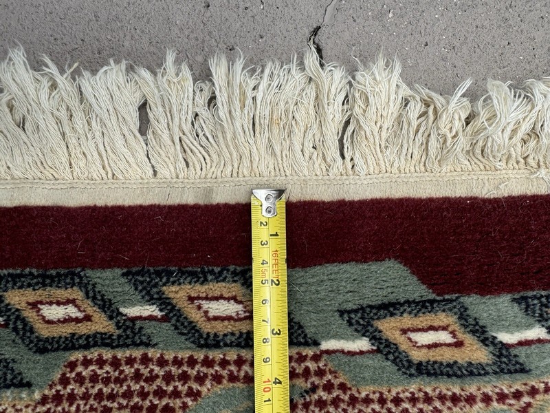 REDUCED! 90% OFF! SHIRVAN RUG, Ivory 100% Virgin Wool Pile, 11 x 8 feet, Romania gallery