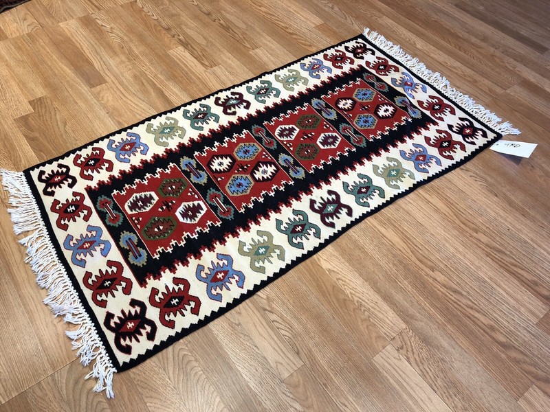 Beautiful Bessarabian - 1960s Antique Turkish Kilim - Flatweave Rug 2.4 x 4.6 ft gallery