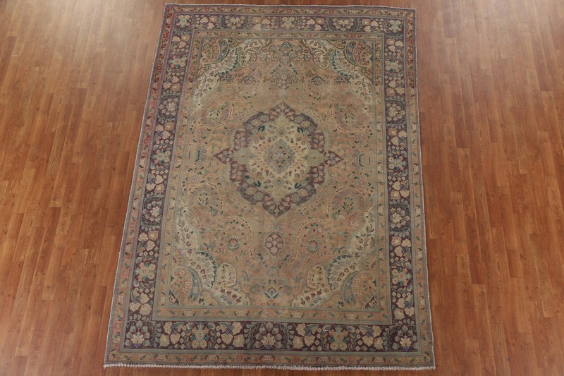 Vintage Traditional Vintage Area Rug 7x10 ft Hand-knotted Wool for Living Room gallery
