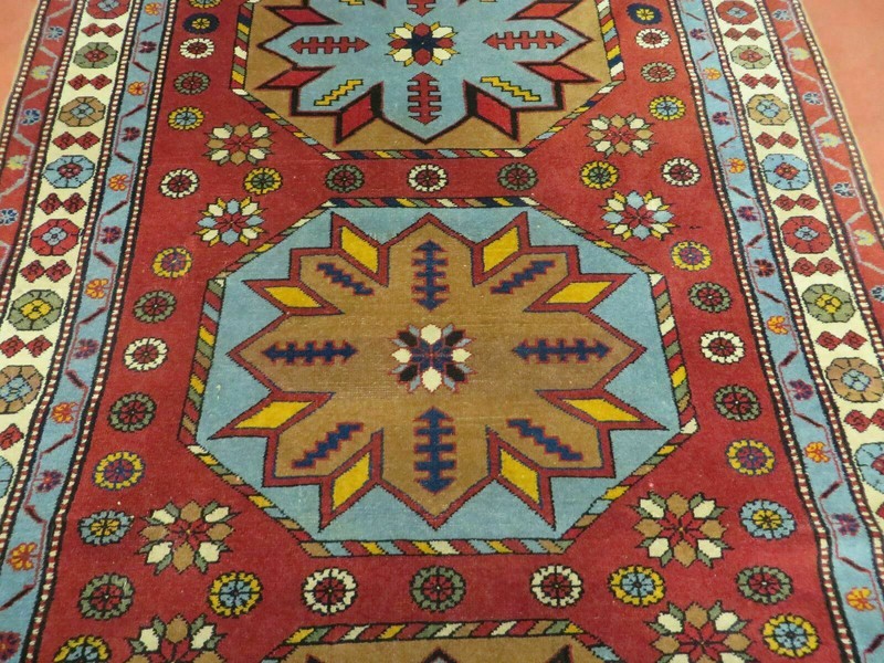 4' X 6' Vintage Handmade Caucasian Shirvan Russian Armenian Wool Rug Colorful gallery