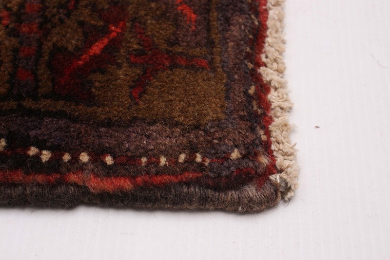 3'6" x 9'7" Vintage Hand-knotted Runner Rug Traditional Oriental Wool Carpet gallery