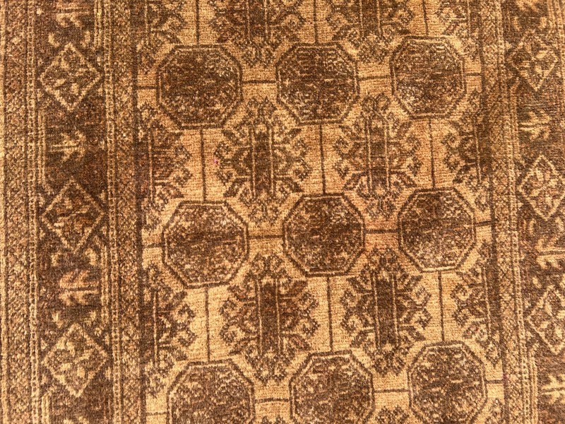 2'7 x 9'6 ft Antique Hand-Knotted Runner Rug – Terracotta Faded Tribal Wool Rug gallery