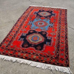 4’9 x 7’8 Vintage Turkish Handknotted Wool Rug