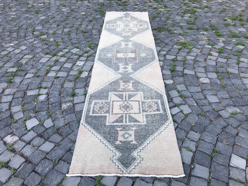 Turkish Antique rug Bohemian Area rug Oushak rug Vintage Rug Handmade Wool rug gallery