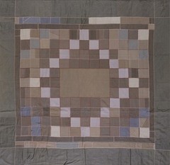 6X6 Antique American Quilts Wool Area Rug 1920