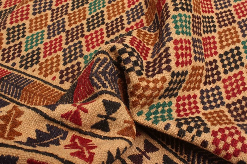 Vintage Hand Woven Area Rug 3'11" x 6'4" Traditional Wool Oriental Carpet gallery