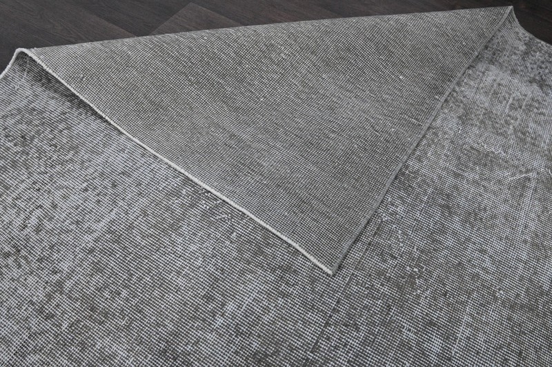 Oushak Turkish Vintage Rug 5x8 Kilim Rug Anatolian Handmade Boho Decor GRAY gallery