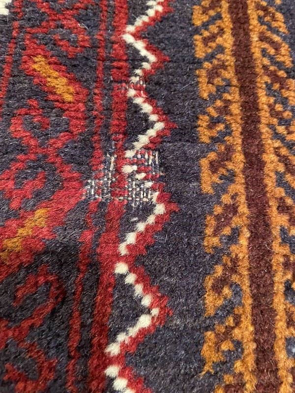STRIKING! WARM VIBRANT PURE WOOL ANTIQUE HAND KNOTTED ORIENTAL RUG gallery