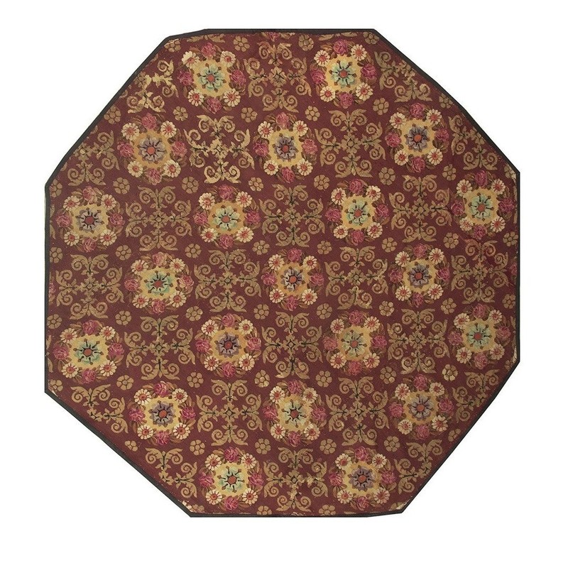 9X10 Antique French Aubusson Wool Area Rug 1840 gallery