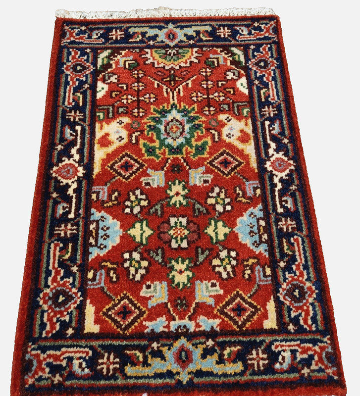 3'x2'1" ANTIQUITY NEW HAND KNOTTED CAUCASIAN KAZAK SERAPE TRIBAL WOOL RUG gallery