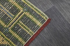 Vintage Turkish Runner Rug 2x5ft YELLOW Handmade Anatolian Oushak Hallway Wool