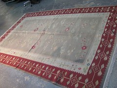 Antique European Bessarabian Wool Hand Made Kilim Rug 5′-7 x 8′-7 Moldova