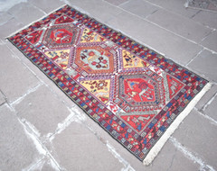 Caucasian Rug 2’8” x 6’0” ft Shahsavan Soumak Runner Kilim Fine Quality Rug