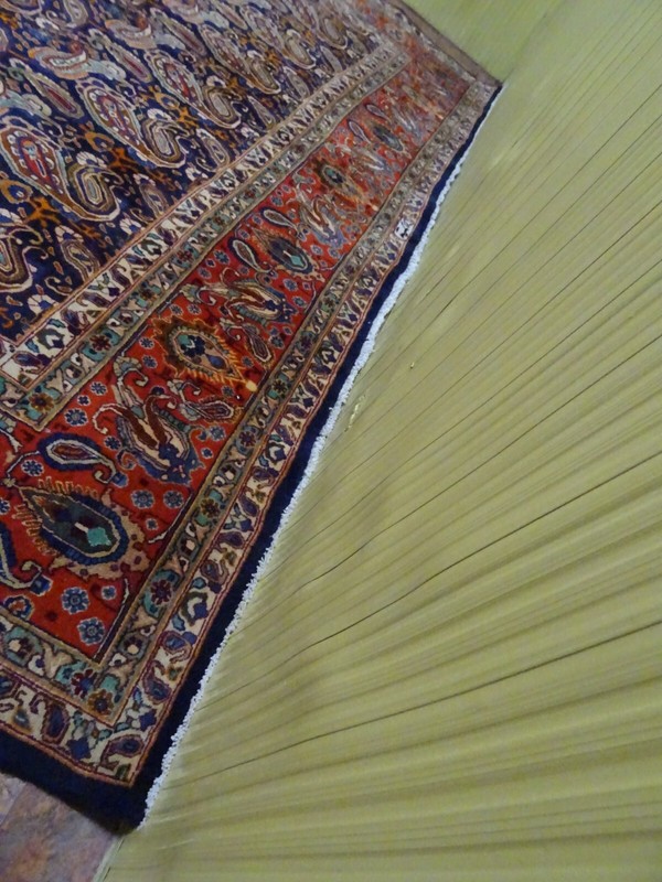 Exquisite 1950's Authentic Vintage Mint Hand Made Knotted Rug 9'.8" x 12'.4" gallery