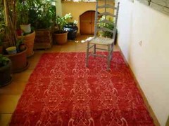 vintage,1950’s,handmade,Greek wool rug,Xrami,tapestry,80” x 65”(6’8” x 5’5”)