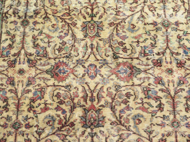 Floor Carpet, Vintage Rug, Anatolia Carpet, Distressed Rug Handmade Rug 65"x109" gallery
