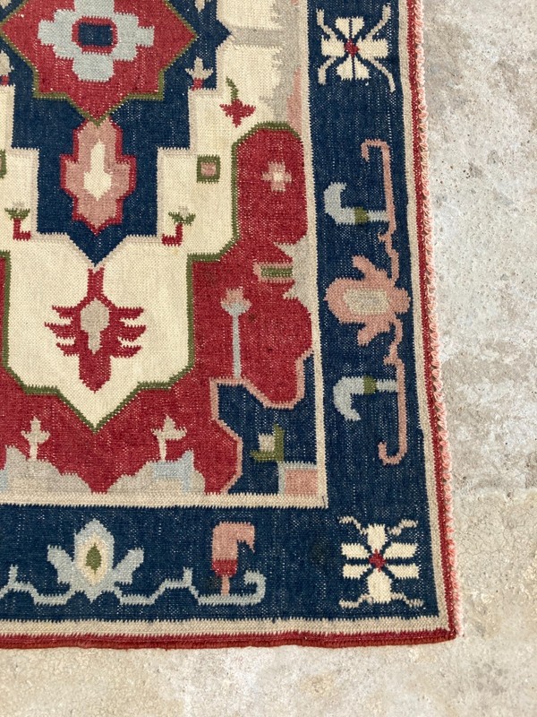 Vintage Handmade Turkish Tribal Wool Area Rug 161x88 cm gallery