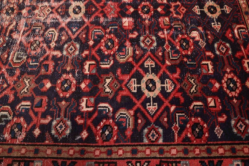 Vintage Hand-knotted Runner Rug 3'9" x 11'7" Traditional Oriental Wool Carpet gallery