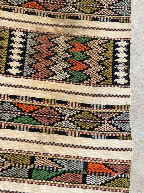 Vintage Handmade Turkish Anatolian Striped Wool Kilim Rug 285x178 cm gallery