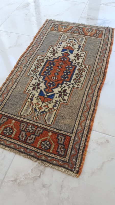 Antique Dowry Village Carpet, Medium Multicolor Rug, Handmade Decoration Rug A b gallery