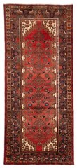Vintage Hand-knotted Runner Rug 4’5″ x 9’10” Traditional Oriental Wool Carpet