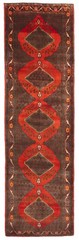 3’7″ x 12’8″ Vintage Hand-knotted Runner Rug Traditional Oriental Wool Carpet