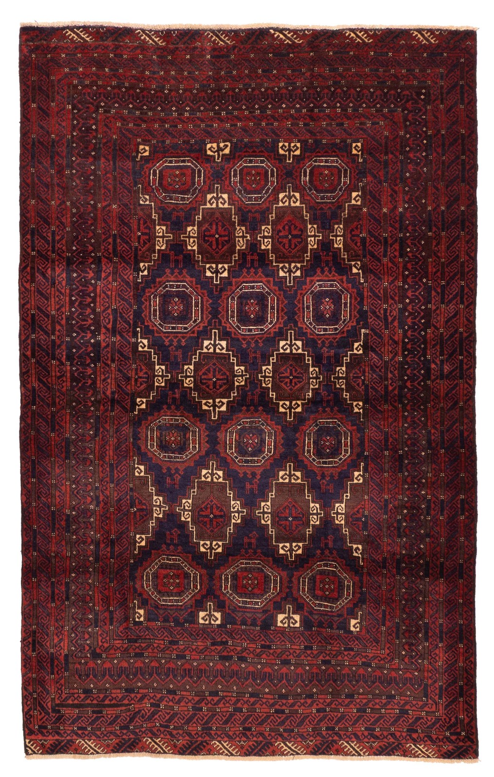 Vintage 4'2" x 6'10" Traditional Hand Knotted Vegetable Dye Wool Area Rug gallery