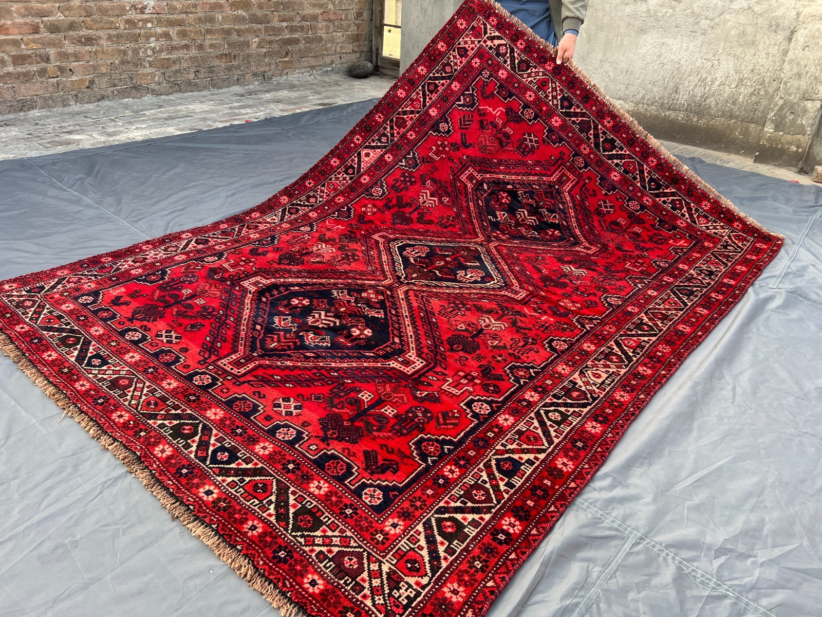 5'9 x 8'2 ft Vintage Turkish-Inspired Medallion Design Soft Wool Rug Bedroom Rug gallery