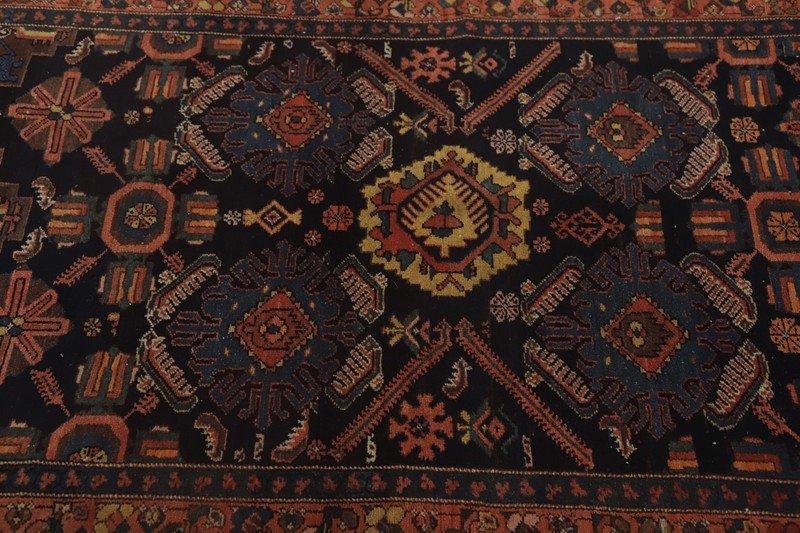 Pre-1900 Vegetable Dye Traditional Handmade 17 ft Long Runner Antique Rug 4x17 gallery
