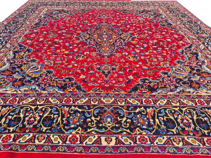 Amazing Hand Knotted Vintage Mashoud Wool Area Rug 10.0 x 9.5 Ft gallery