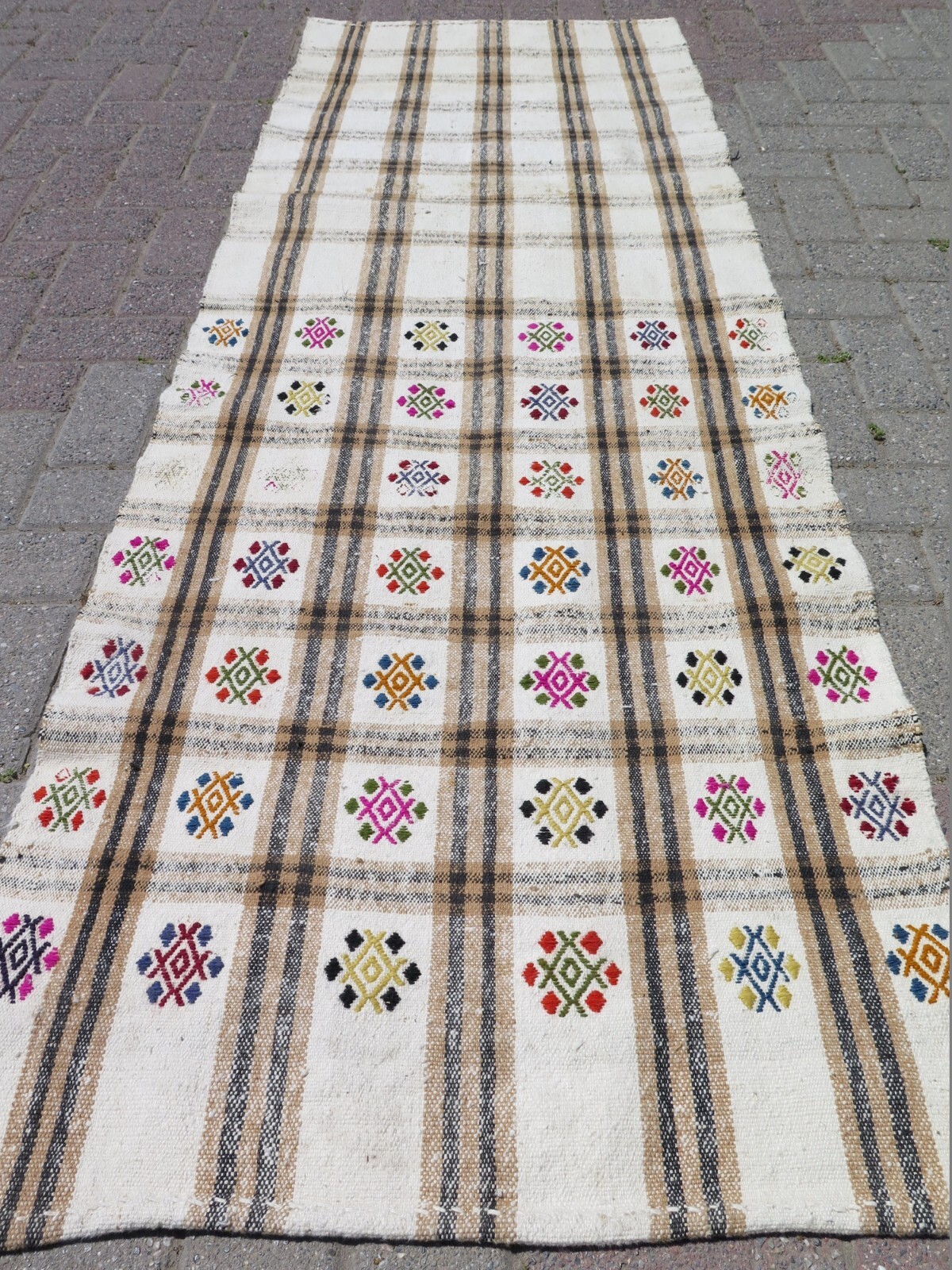 Runner Rug, Stair Rug, Hallway Rug, Modern Kilim Runner, Aisle Rug Runner 30X84" gallery