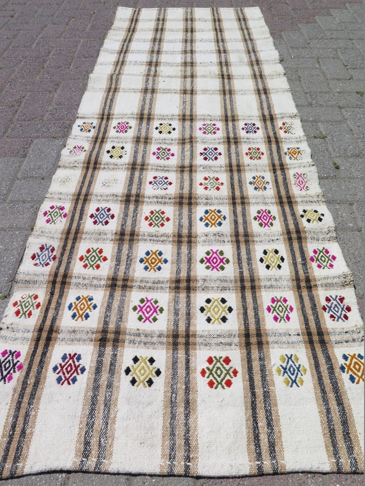 Runner Rug, Stair Rug, Hallway Rug, Modern Kilim Runner, Aisle Rug Runner 30X84"