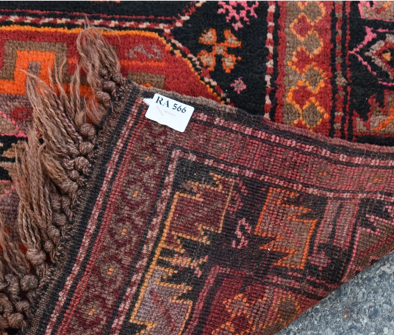 1970s Vintage Turkish Runner Rug 3.3 x 8.5 ft - Gently Used - 100% Wool gallery