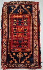 Antique Rug Pillow, Anatolian Small Rug, Auction,Kurdish Pillow Rug, Hand Woven