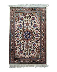 Small Per’sian Rug 1′ 7″ x 2′ 4″ – Fine 330 KPSI – 50 Raj – Hand Knotted