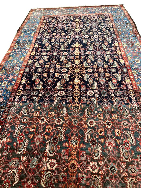 4x8 Antique Traditional Handmade Rug Iron Quality Heavy Wool 127x 239cm c.1900 gallery