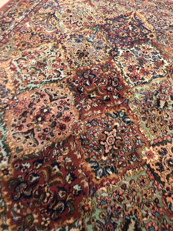 Karastan Panel Kirman Rug #717 Vintage Wool Karastan 5.9 x 9 Original 700 Series gallery