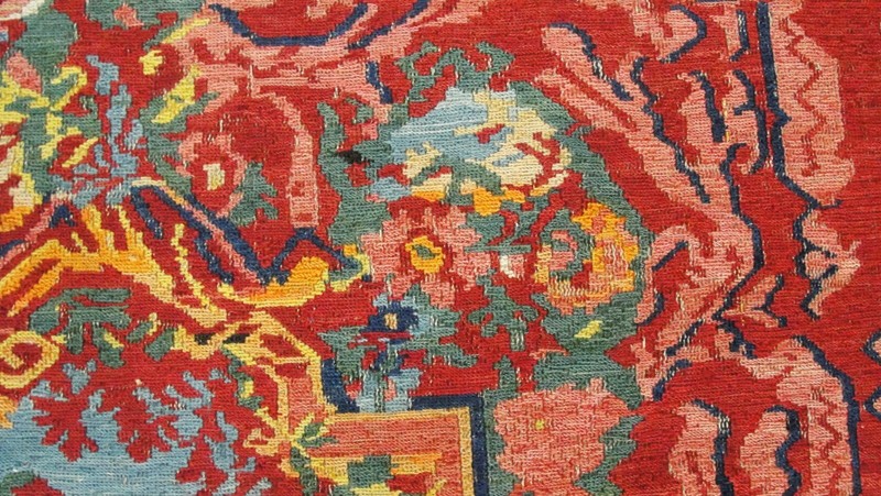 Antique Karabagh/Caucasian Soumak/kilim Rug, 5'1" x 6'4" C-1880 #16562 gallery