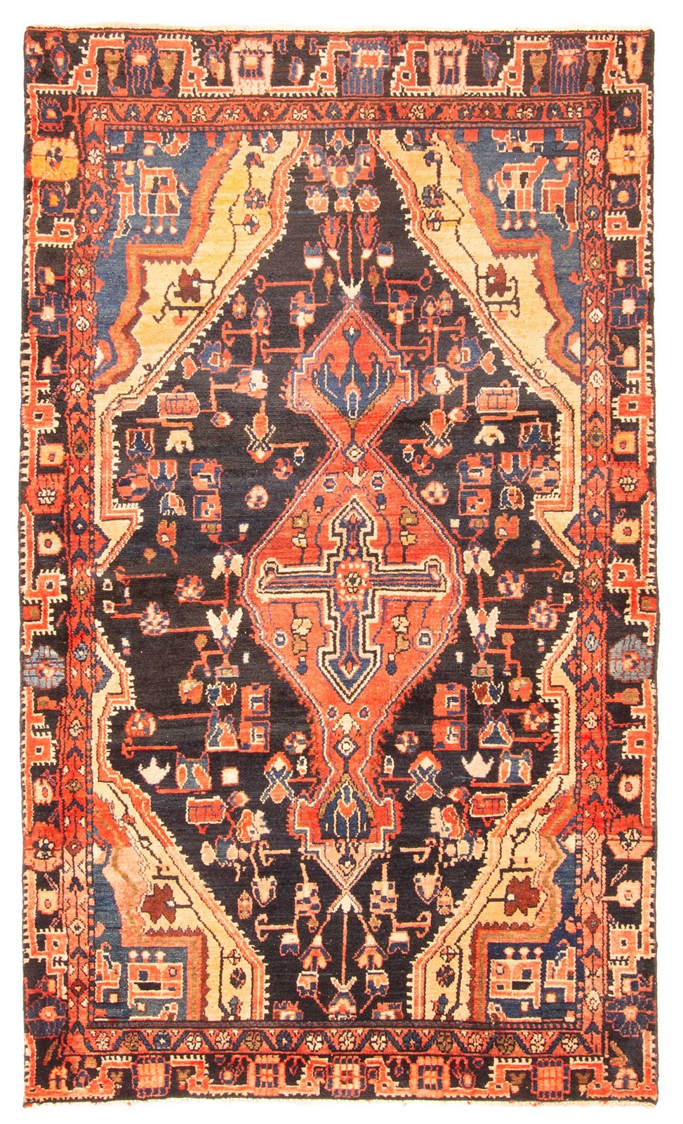 Traditional Vintage Hand-Knotted Area Rug 4'0" x 6'8" Oriental Wool Carpet gallery