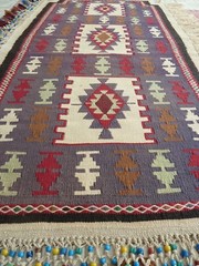 Clearance Extremely Rare Antique Anatolian Nomadic Wedding Horse Kilim Blanket