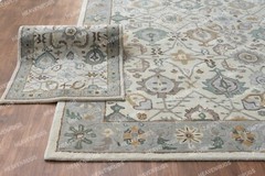 Woman Weaver New Catherine blue HandMade Traditional Parsian Style Wool Area Rug