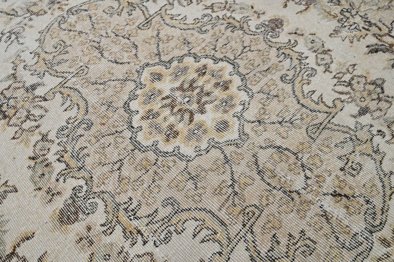 Oushak Turkish Vintage Rug 6x10 Kilim Rug Anatolian Handmade Boho Decor BEIGE gallery