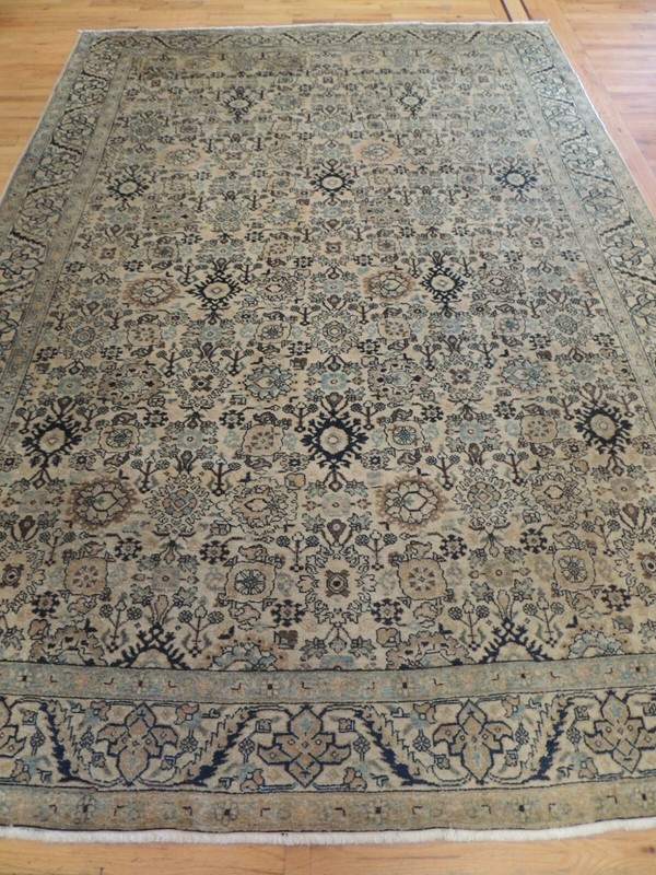 8x10, 8x11 Herize Oriental Area Rug wool Beige Blue Pink Salmon gallery