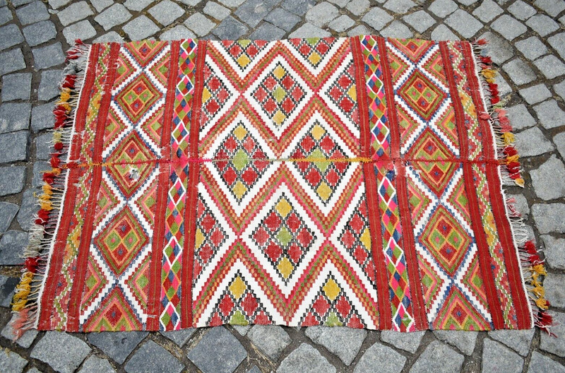 Antique Turkish Rug 37'' x 48'' Collector's Item Monastery Wool Rug Wall Rug gallery